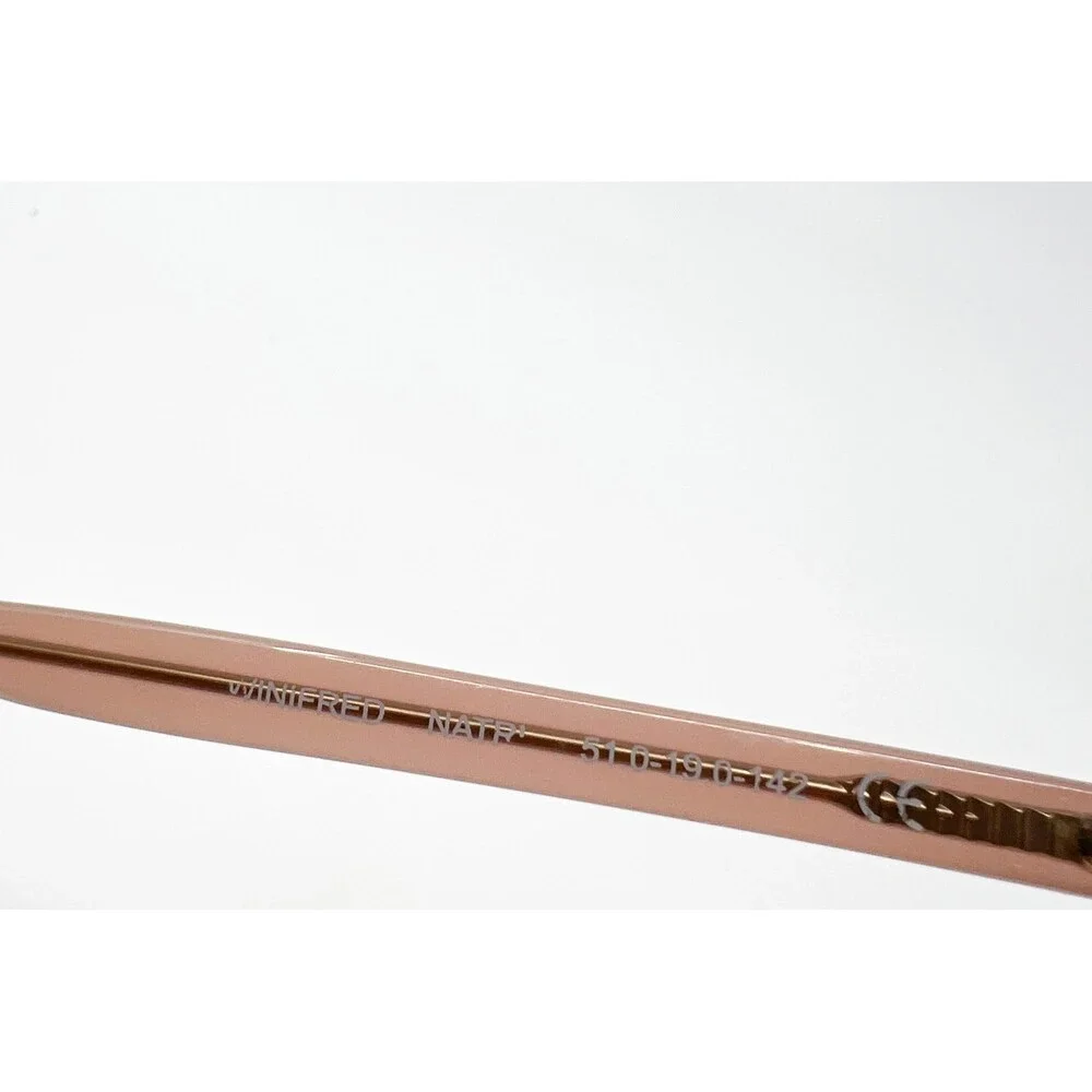 Elton John Eyewear Eyeglasses Womens Brown Round Frame 51-18-140